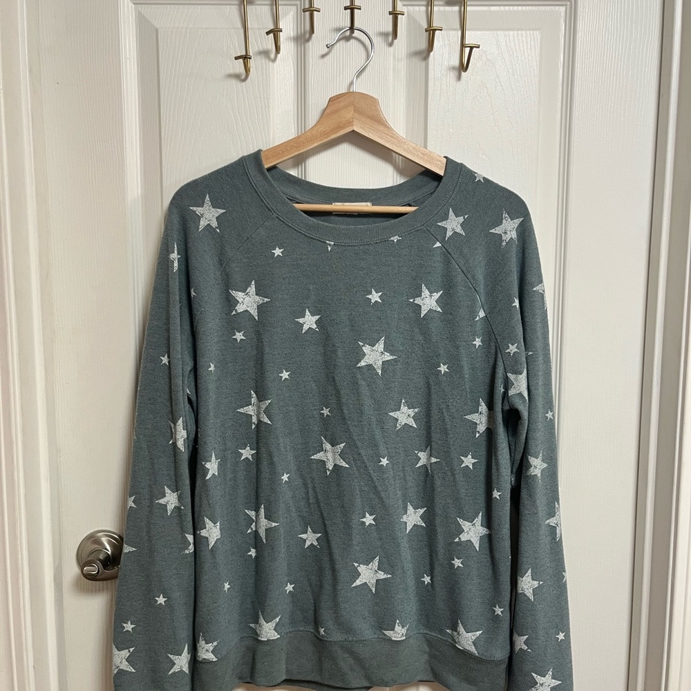 Grayson Threads Vintage Style Star Pattern Sweatshirt